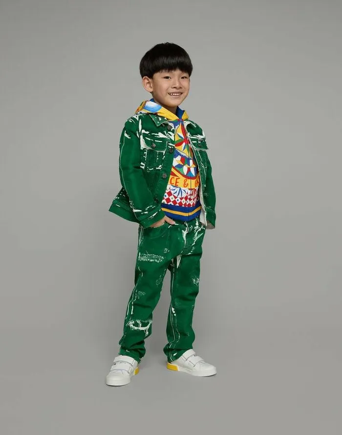Dolce and Gabbana TShirts And Sweatshirts Children Zipup Hoodie With Carretto Print Red Dolce and Gabbana TShirts And Sweatshirts Children Zipup Hoodie With Carretto Print Red
