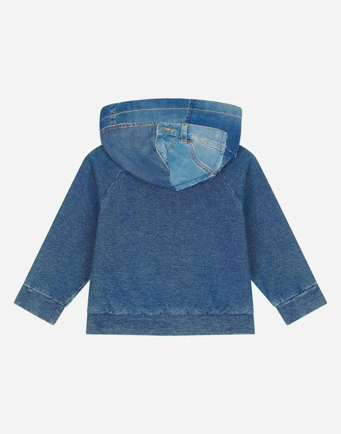 Dolce and Gabbana TShirts And Sweatshirts Children Zipup Stretch Jersey Denim Hoodie Multicolor Dolce and Gabbana TShirts And Sweatshirts Children Zipup Stretch Jersey Denim Hoodie Multicolor