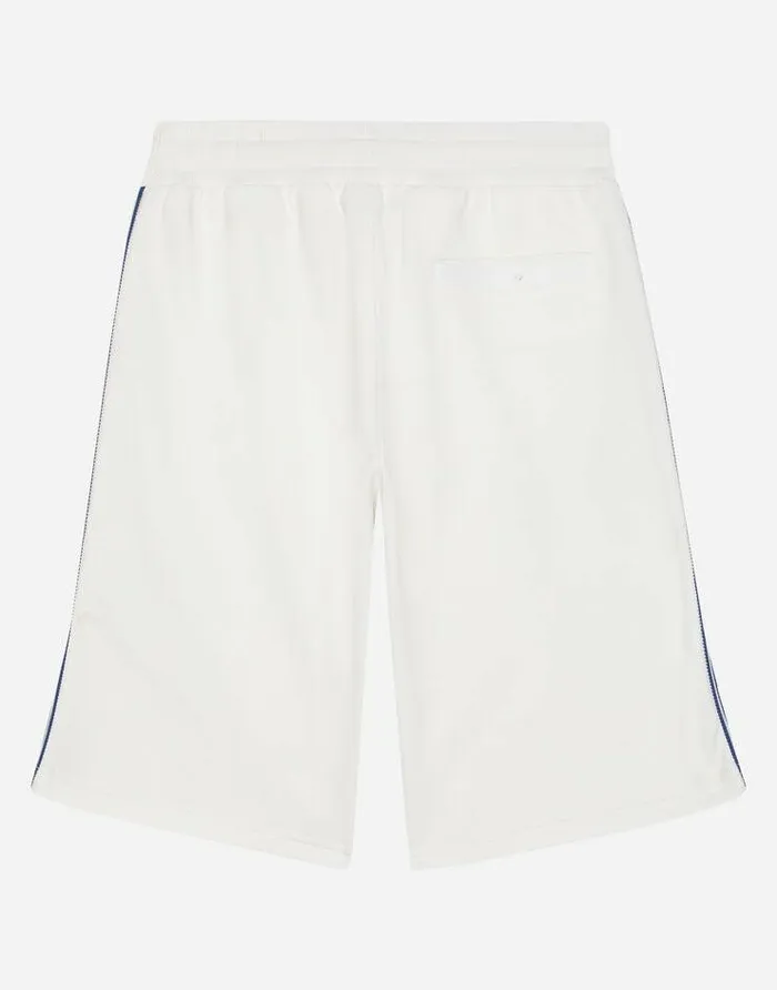 Dolce and Gabbana Trousers And Shorts Children Jersey Jogging Shorts With DG Logo Band White