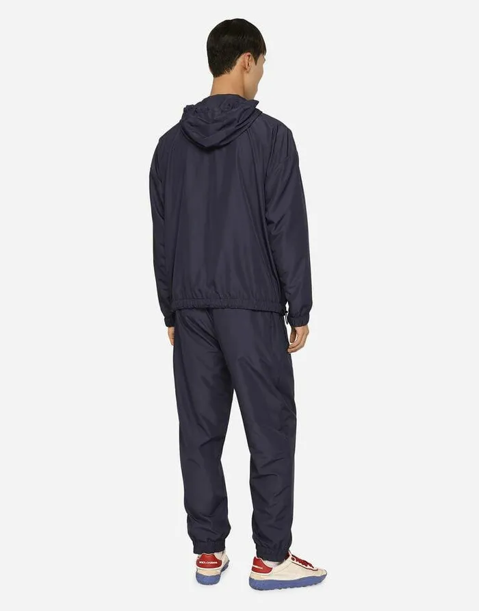 Dolce and Gabbana Trousers And Shorts Men Nylon Jogging Pants With Branded Tag Blue Dolce and Gabbana Trousers And Shorts Men Nylon Jogging Pants With Branded Tag Blue