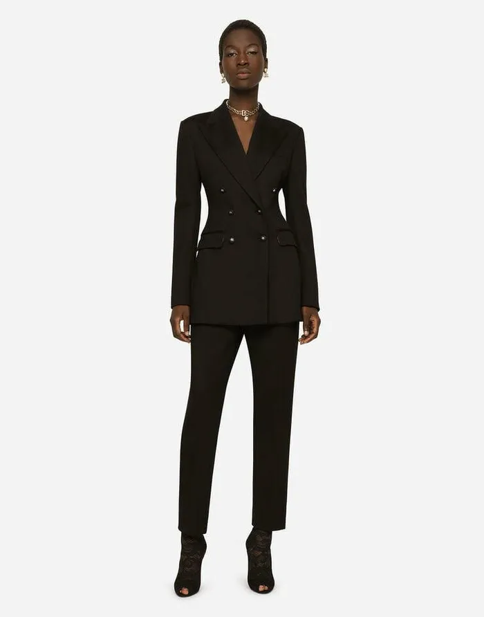 Dolce and Gabbana Trousers And Shorts Women Milano Rib Pants Black Dolce and Gabbana Trousers And Shorts Women Milano Rib Pants Black