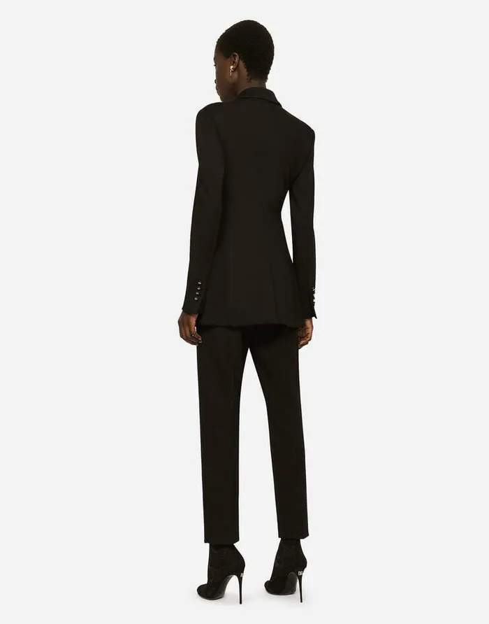 Dolce and Gabbana Trousers And Shorts Women Milano Rib Pants Black Dolce and Gabbana Trousers And Shorts Women Milano Rib Pants Black