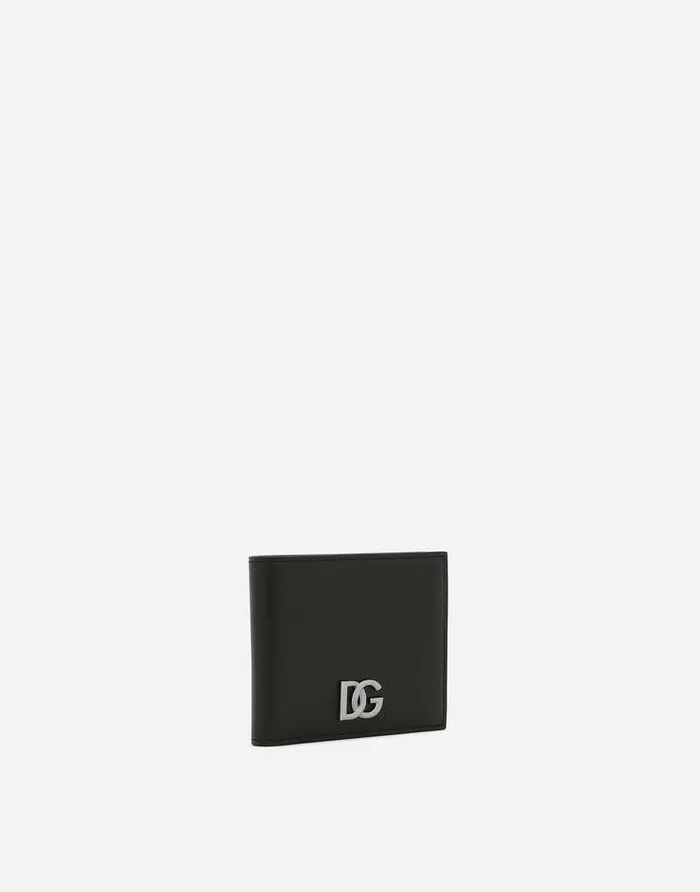 Dolce and Gabbana Wallets And Small Leather Goods Men Calfskin Nappa Wallet With DG Logo Black Dolce and Gabbana Wallets And Small Leather Goods Men Calfskin Nappa Wallet With DG Logo Black
