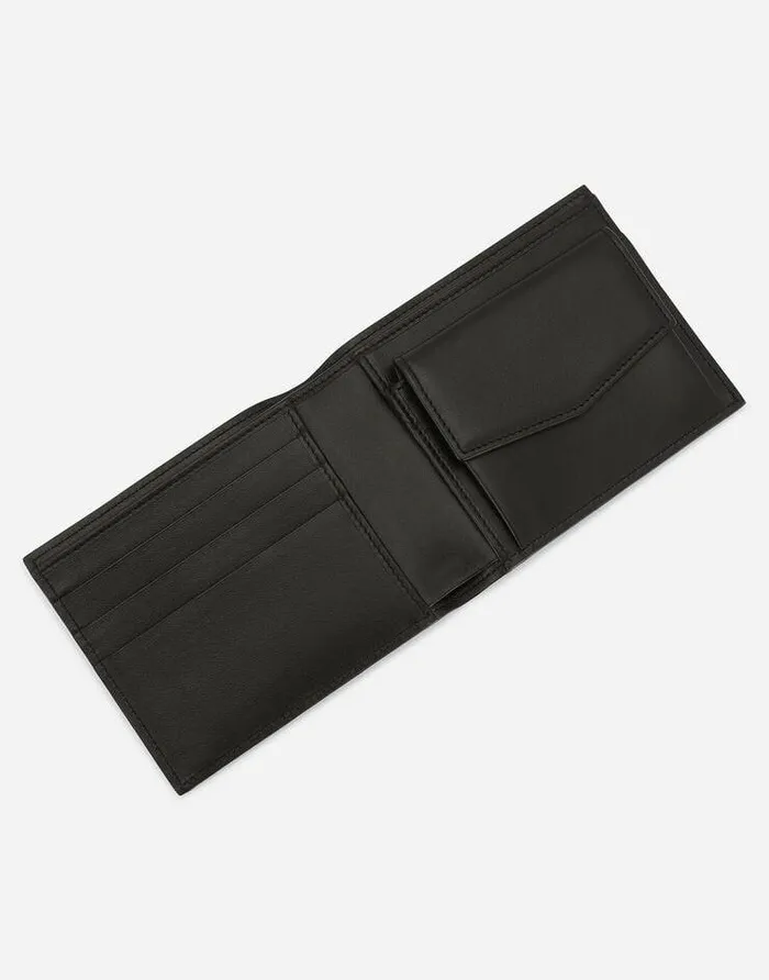 Dolce and Gabbana Wallets And Small Leather Goods Men Calfskin Nappa Wallet With DG Logo Black Dolce and Gabbana Wallets And Small Leather Goods Men Calfskin Nappa Wallet With DG Logo Black