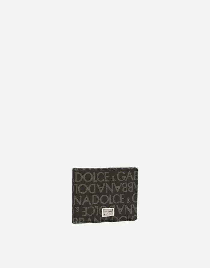 Dolce and Gabbana Wallets And Small Leather Goods Men Coated Jacquard Bifold Wallet Multicolor Dolce and Gabbana Wallets And Small Leather Goods Men Coated Jacquard Bifold Wallet Multicolor