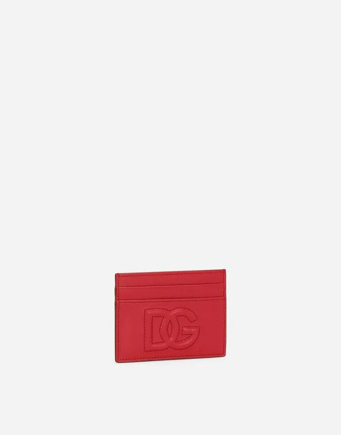 Dolce and Gabbana Wallets And Small Leather Goods Women DG Logo Card Holder Red Dolce and Gabbana Wallets And Small Leather Goods Women DG Logo Card Holder Red