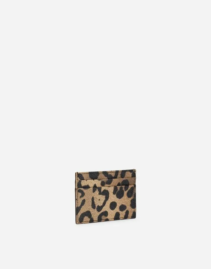 Dolce and Gabbana Wallets And Small Leather Goods WomenMen Leopardprint Crespo Card Holder With Branded Plate Multicolor Dolce and Gabbana Wallets And Small Leather Goods WomenMen Leopardprint Crespo Card Holder With Branded Plate Multicolor