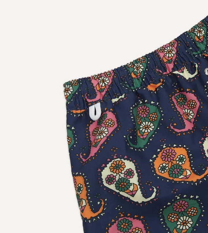 Drake039s Geometric Paisley Print Nylon Drawstring Swim Shorts 8211 Clothing