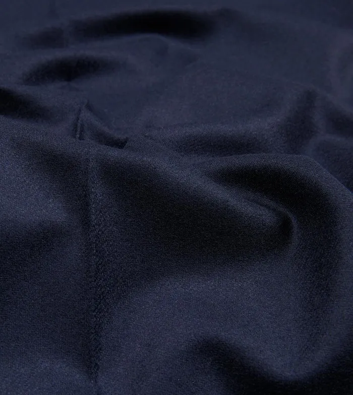 Drake039s Navy Wool Flannel Flat Front Trousers 8211 Clothing