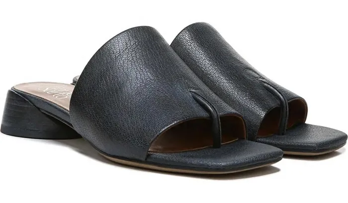 Dress Mules Women Franco Sarto Franco Loran Sandal Black Leather