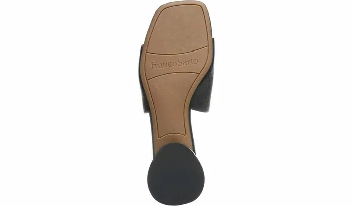 Dress Mules Women Franco Sarto Franco Loran Sandal Black Leather