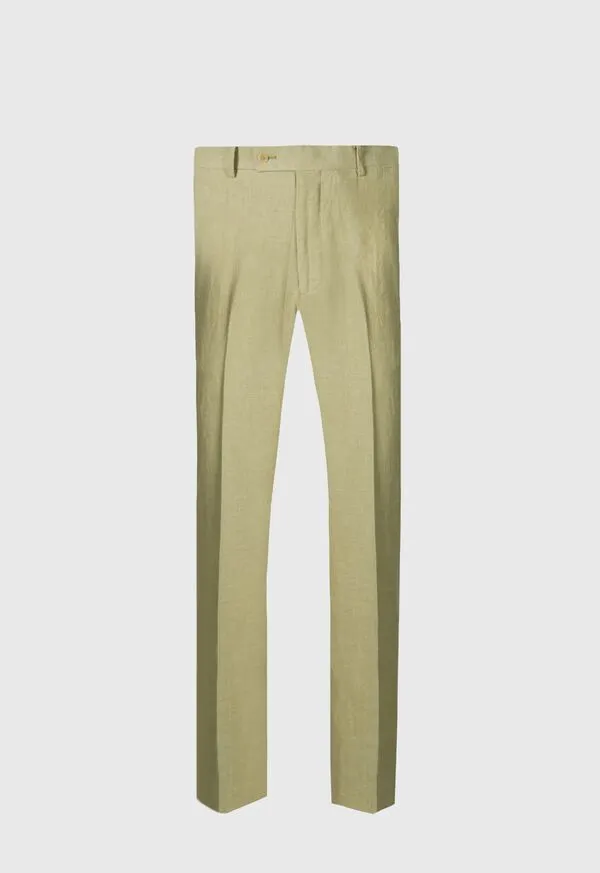 Dress Pants Paulstuart Mens Soft Linen Canvas Dress Trouser Corn Flower Blue
