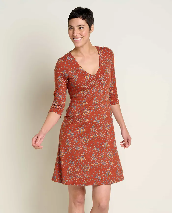 Dresses ToadandCo Women8217s Rosalinda Dress Cinnamon Seedpod Print