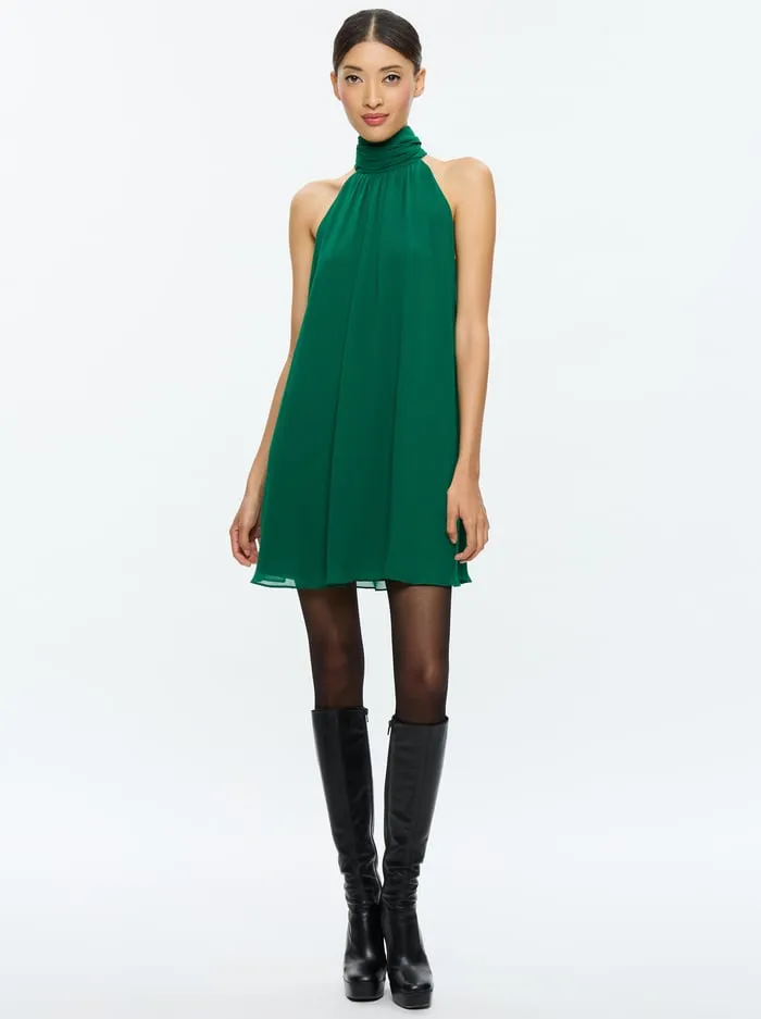 Dresses Women Alice Olivia Corine Mini Dress Forest Green