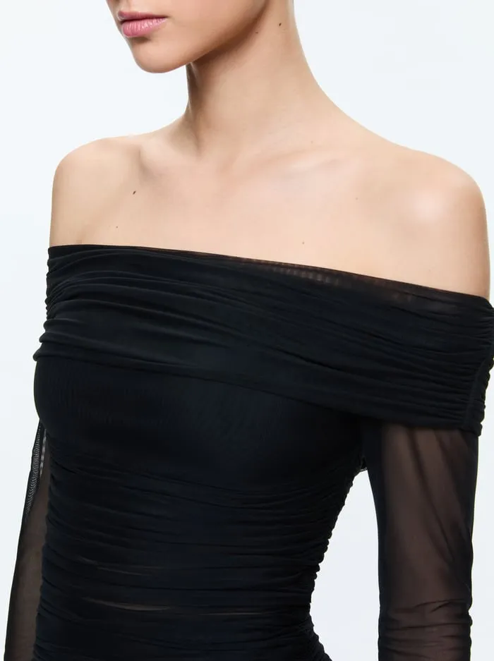 Dresses Women Alice Olivia Isadola Mini Dress Black