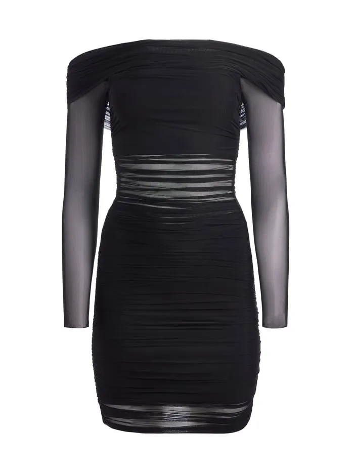 Dresses Women Alice Olivia Isadola Mini Dress Black