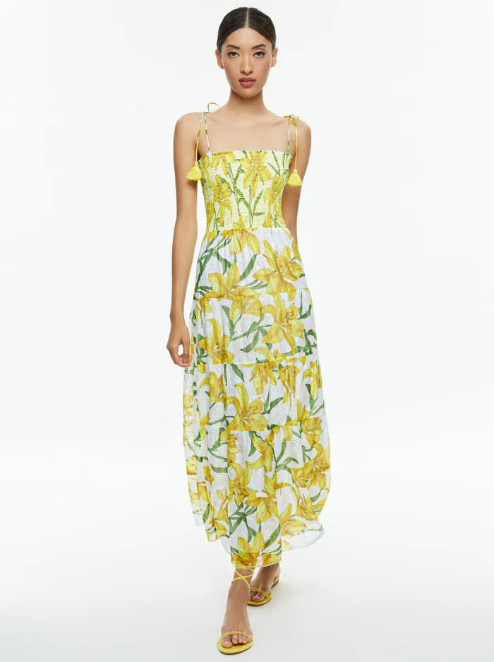 Dresses Women Alice Olivia Marna Tiered Midi Tie Strap Dress Stargazer Multi Lg Dresses Women Alice Olivia Marna Tiered Midi Tie Strap Dress Stargazer Multi Lg