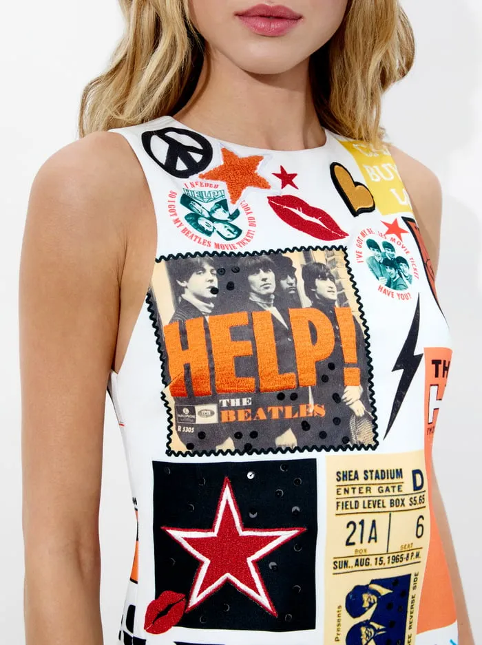 Dresses Women Alice Olivia The Beatles Clyde Shift Dress Can039t Buy Me Love