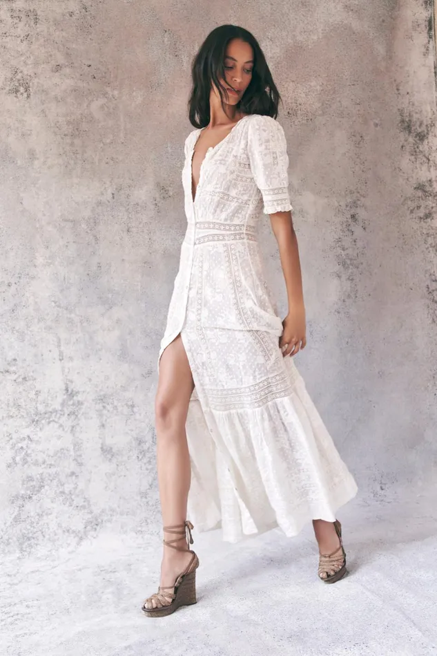 Dresses Women LoveShackFancy Minka Maxi Dress True White