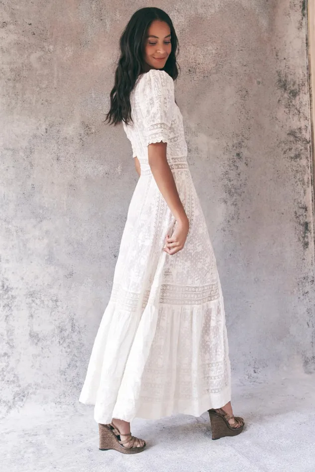 Dresses Women LoveShackFancy Minka Maxi Dress True White