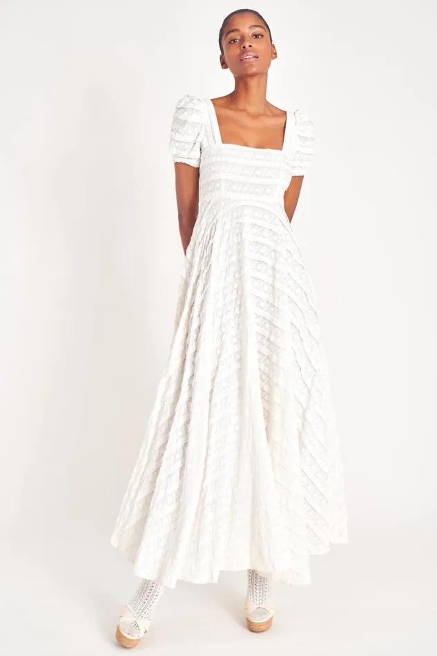 Dresses Women LoveShackFancy Ryan Catalina Lace Maxi Dress Ivory