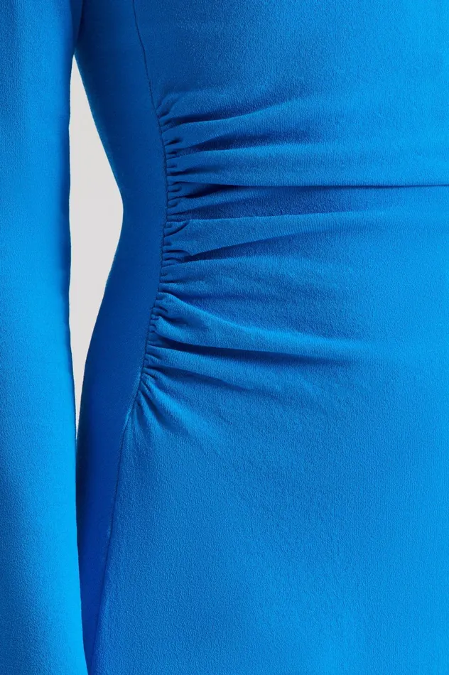 Dresses Women Scanlan Theodore CREPE KNIT DRAPE GATHER DRESS Sapphire Dresses Women Scanlan Theodore CREPE KNIT DRAPE GATHER DRESS Sapphire
