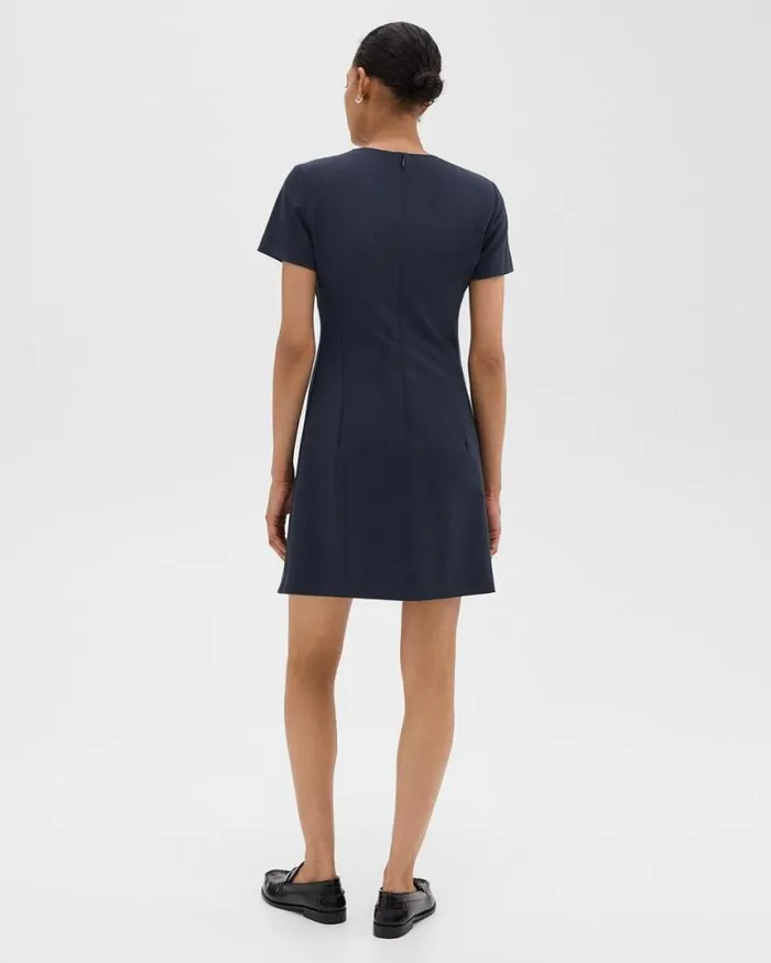 Dresses Women Theory Sheath Dress In Good Wool Nocturne Navy