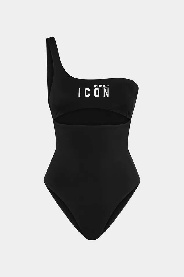 Dsquared2 Beachwear Icon One Piece Blackwhite 8211 Women