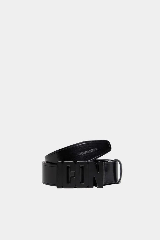 Dsquared2 Belts Be Icon Plaque Belt Black 8211 Men