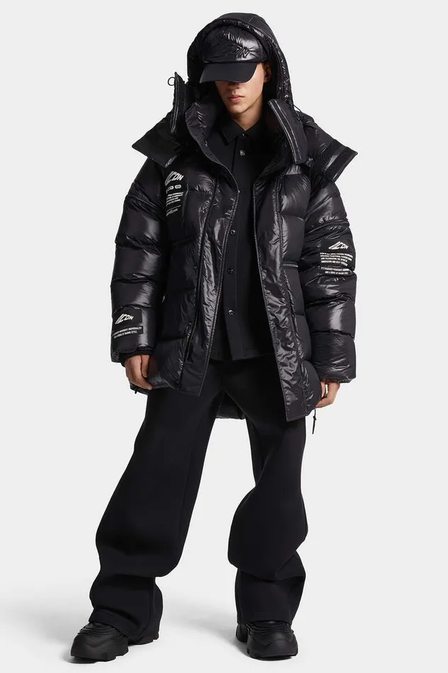 Dsquared2 Coats and Outerwear Icon New Generation Puffer Kaban Black 8211 Men