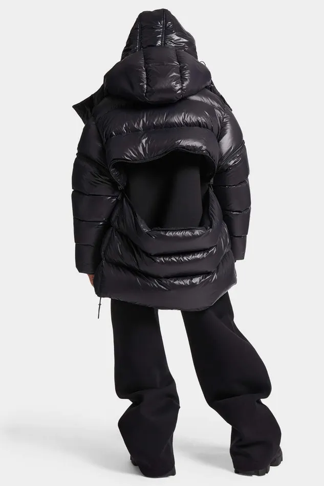 Dsquared2 Coats and Outerwear Icon New Generation Puffer Kaban Black 8211 Men