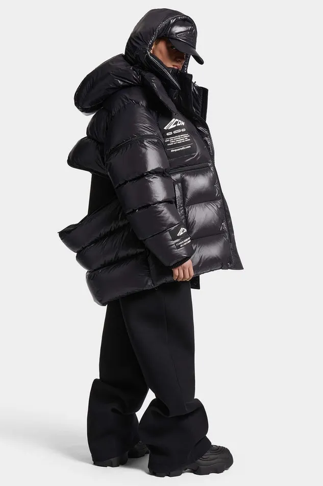 Dsquared2 Coats and Outerwear Icon New Generation Puffer Kaban Black 8211 Men