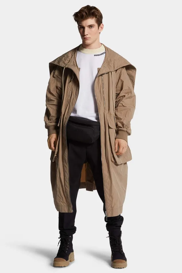 Dsquared2 Coats and Outerwear Superlight Oversized Super Big Parka Walnut 8211 Men