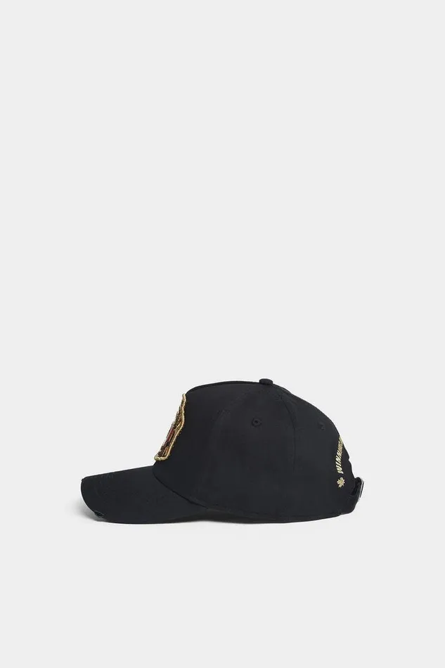 Dsquared2 Headwear Boxeur Shiny Patch Baseball Cap Black 8211 Men
