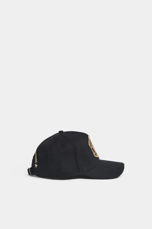 Dsquared2 Headwear Boxeur Shiny Patch Baseball Cap Black 8211 Men