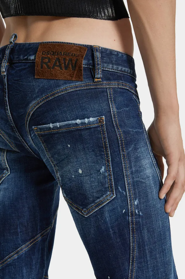 Dsquared2 Jeans Bound Bunny Wash Sharpei Flared Bootcut Jeans Navy 8211 Men