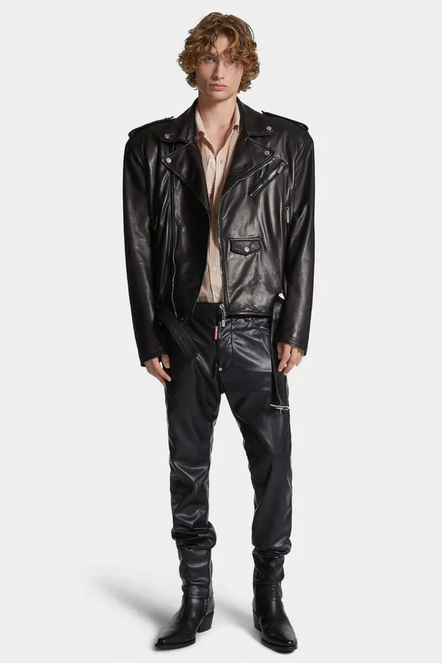 Dsquared2 Jeans Cool Guy Faux Leather Jeans Black 8211 Men