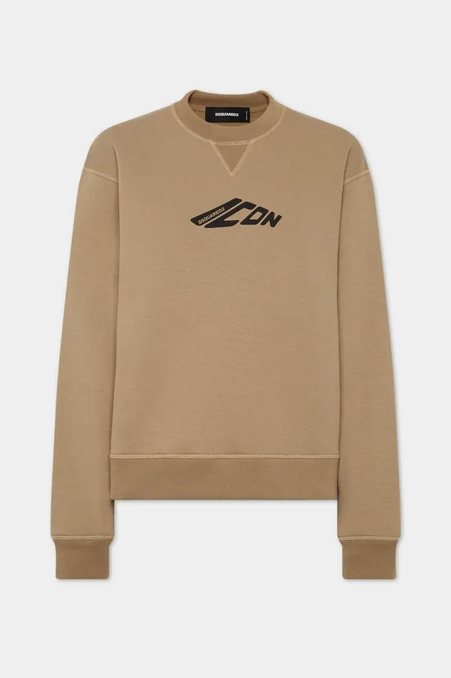 Dsquared2 Sweatshirts Icon New Generation Cool Fit Sweatshirt Khaki 8211 Women Dsquared2 Sweatshirts Icon New Generation Cool Fit Sweatshirt Khaki 8211 Women