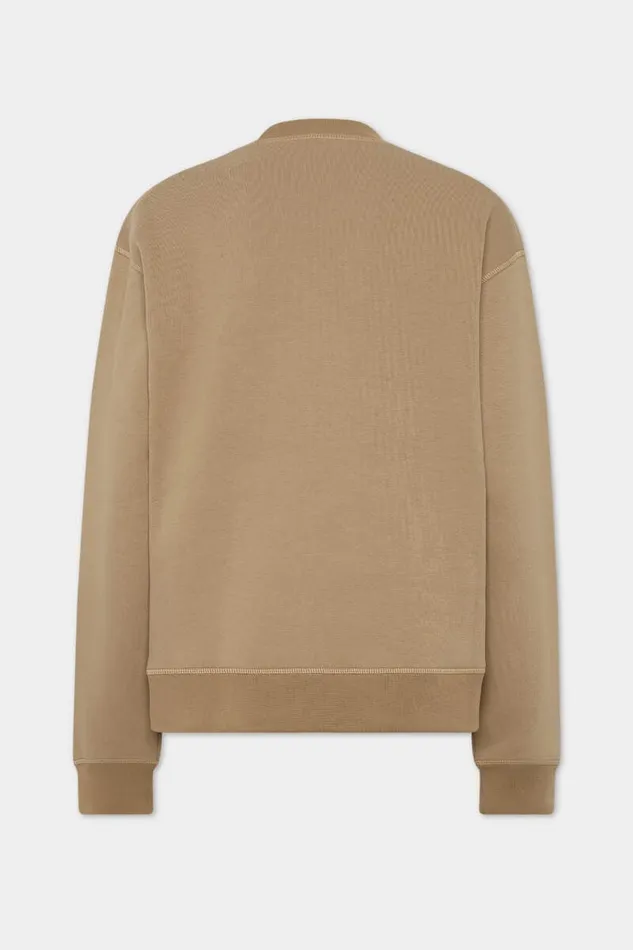 Dsquared2 Sweatshirts Icon New Generation Cool Fit Sweatshirt Khaki 8211 Women