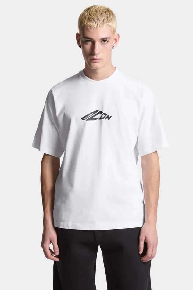 Dsquared2 TShirts and Polo Icon New Generation Loose Fit TShirt White 8211 Men
