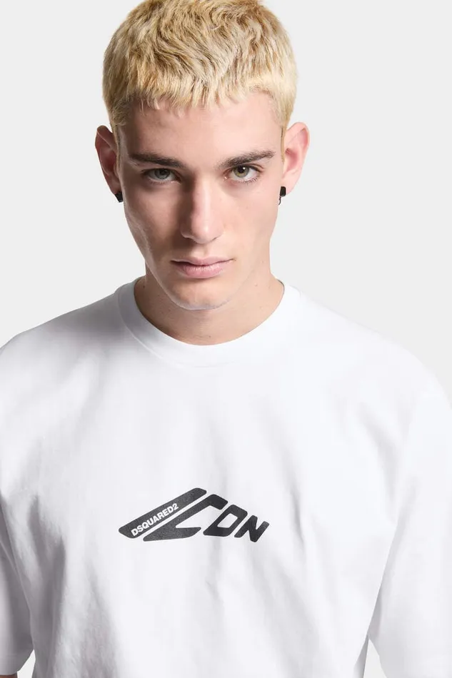 Dsquared2 TShirts and Polo Icon New Generation Loose Fit TShirt White 8211 Men