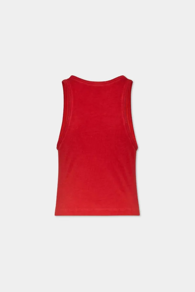 Dsquared2 Tops and TShirts Best Fade Dyed Mini Fit Tank Top Red 8211 Women