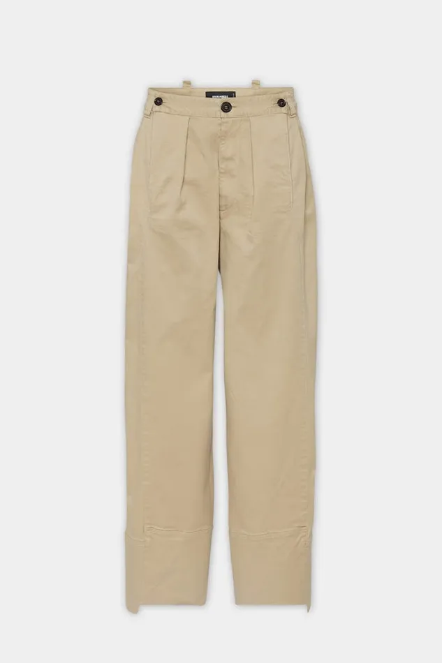 Dsquared2 Trousers Ripped WashlA Easy Pant Stone 8211 Women