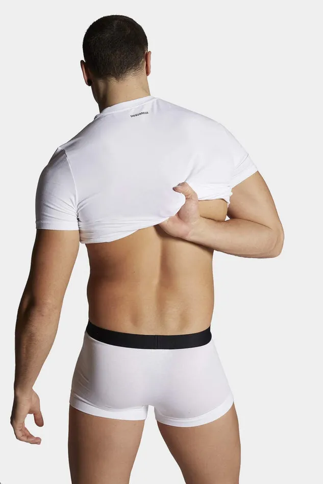 Dsquared2 Underwear Basic Basic Trunk Twin Pack White 8211 Men