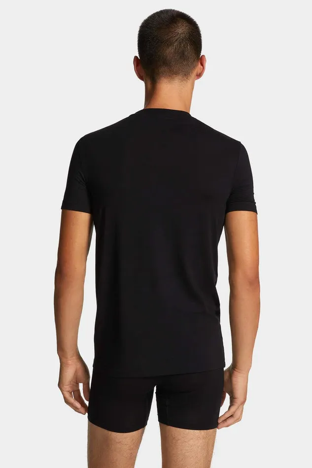 Dsquared2 Underwear Embroidered Logo TShirt Black 8211 Men