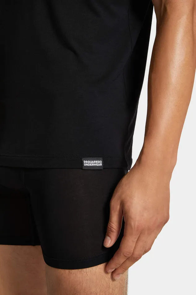Dsquared2 Underwear Embroidered Logo TShirt Black 8211 Men