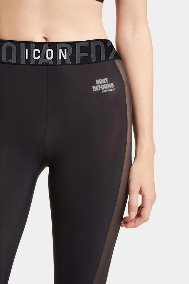 Dsquared2 Underwear Icon Leggings Blackwhite 8211 Women
