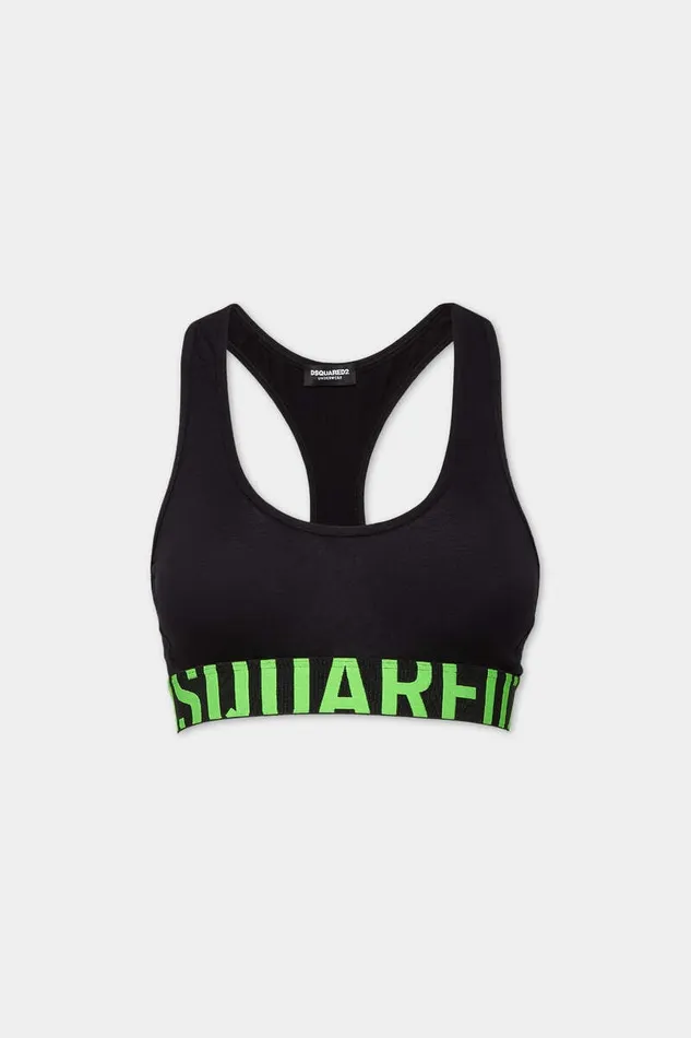 Dsquared2 Underwear Logo Sports Bra Blackgreen 8211 Women