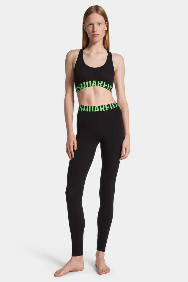 Dsquared2 Underwear Logo Sports Bra Blackgreen 8211 Women