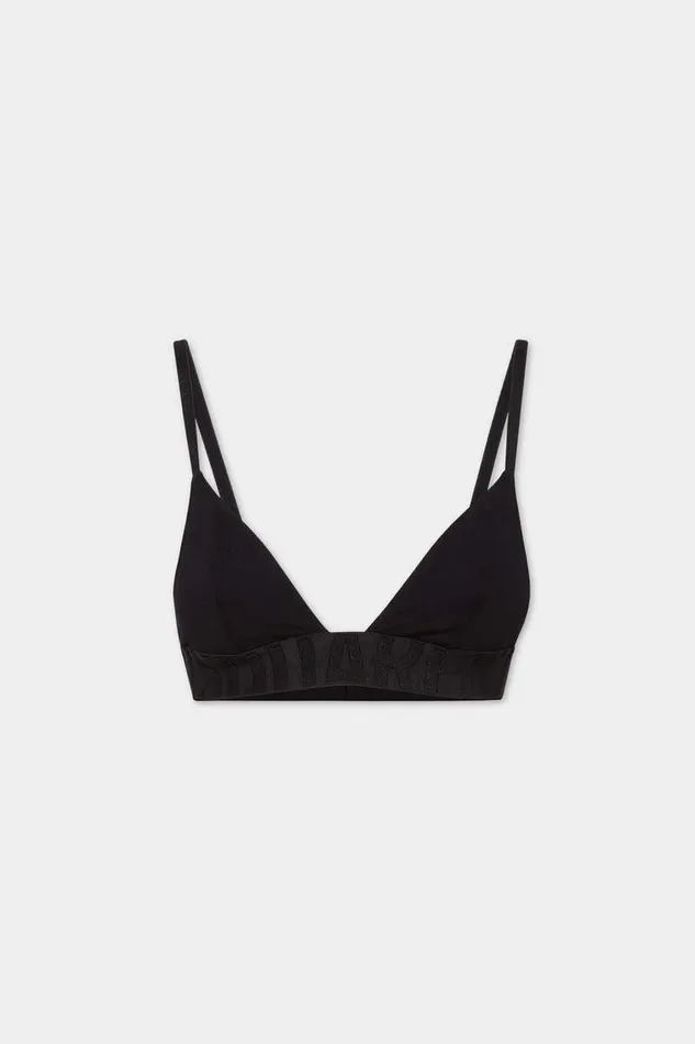 Dsquared2 Underwear Tonal Logo Triangle Bra Black 8211 Women